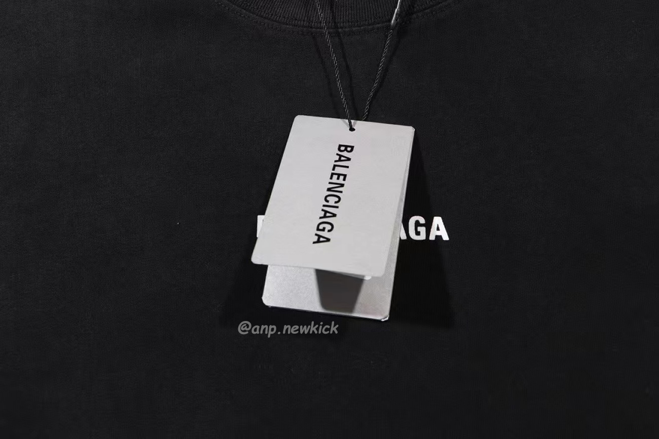 Balenciaga Fw23 Letter Logo Printing Short Sleeve T Shirt (6) - newkick.vip